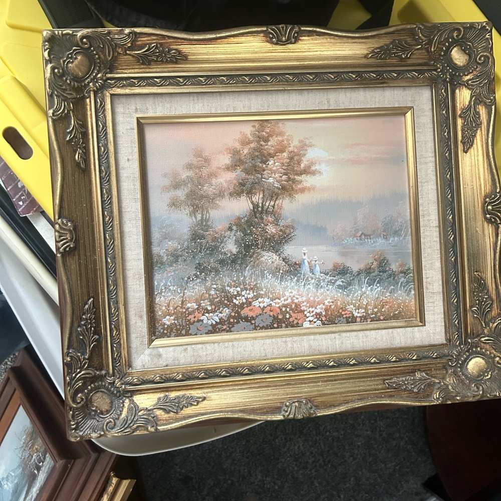 Elegant Gold Framed Landscape Art